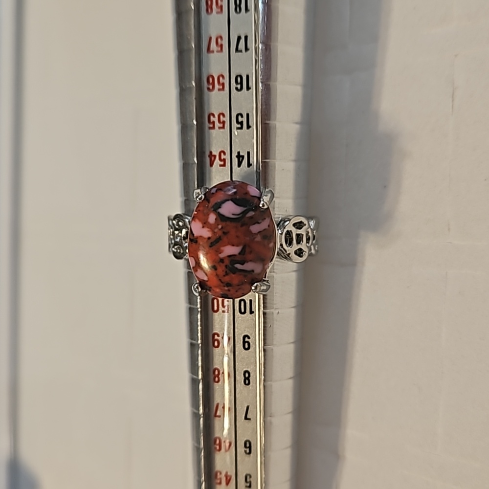 Ring Size 6 $45 each. 4 Diffrent Gemstone Geometric Alloy Metal Ring Choose One. - Picture 10 of 17